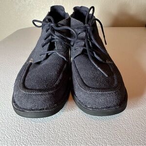 Clarks Blue Ankle Boots with Suede Finish